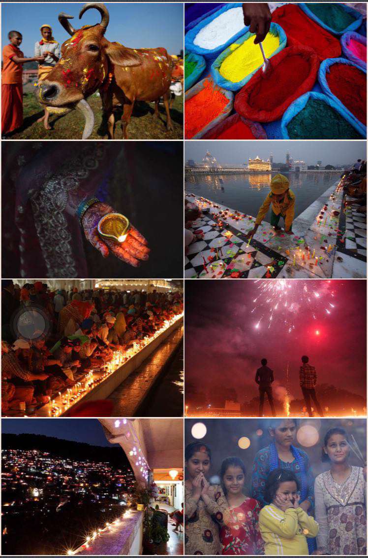 جشنواره ۵ روزه نور و رنگ در هند